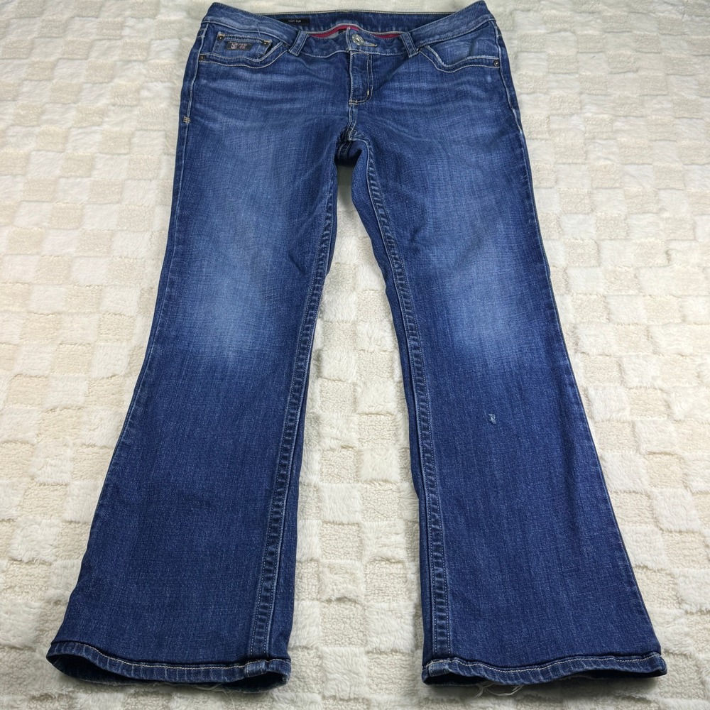 Lapco FR Women Medium Wash Bootcut Jeans Size 30/10S Blue Denim Stretch Mid Rise
